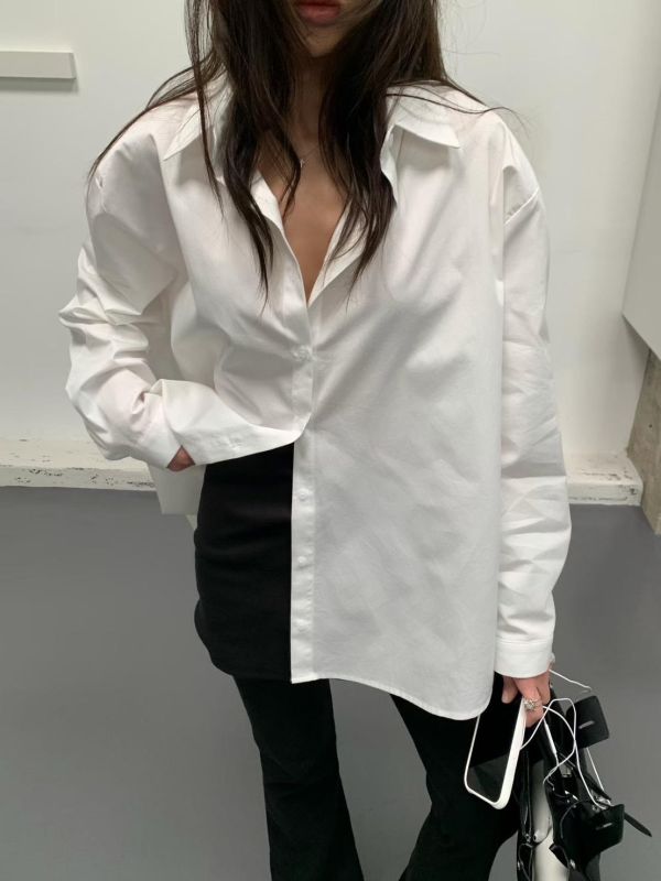 多種穿法扣腰挺版襯衫 