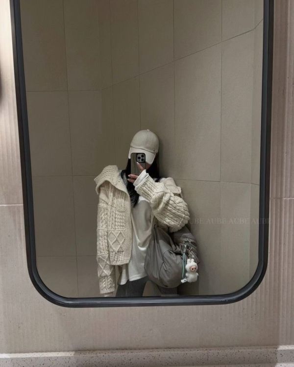 大翻領毛衣針織衫 