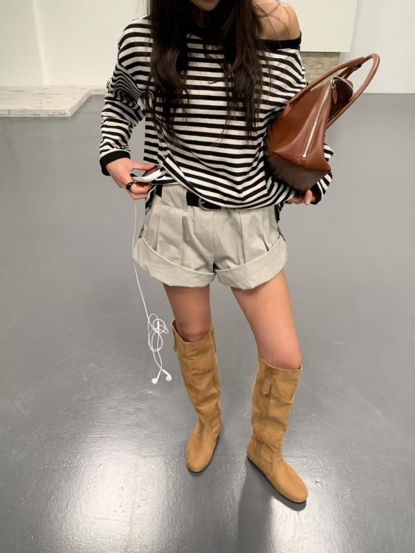 可反摺顯瘦南瓜短褲(沒有附皮帶) 