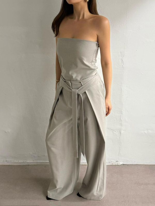 氣質西裝平口背心/氣質西裝平口背心 