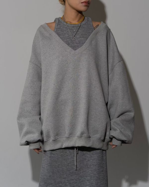 假兩件休閒上衣 