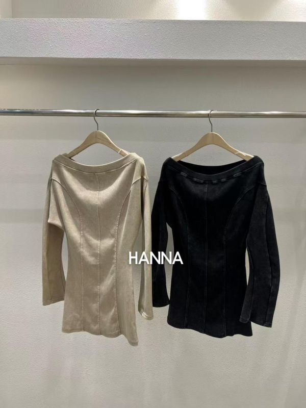 自帶腰身寬領水洗棉洋裝 