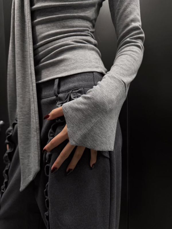 綁帶堆堆感上衣 