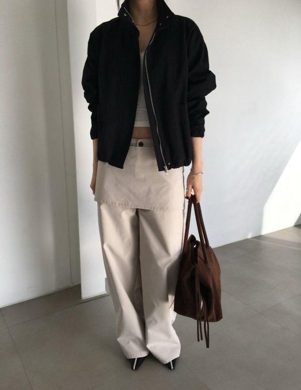 時髦立領挺版夾克外套 