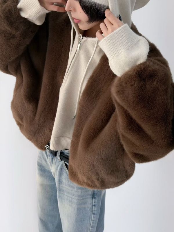 皮草休閒外套 