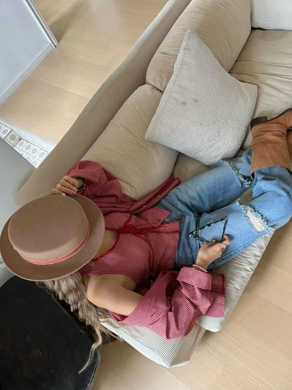 禮物綁帶蕾絲背心 