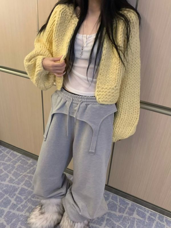 羊毛手工編織外罩 