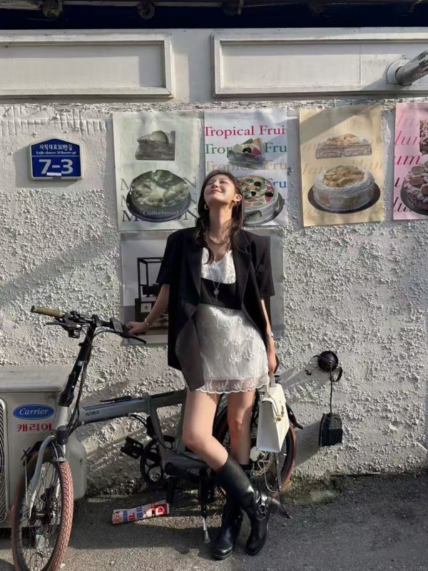 短袖西裝外套+馬甲背心Set 