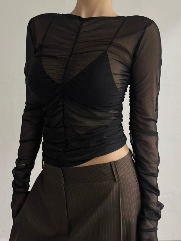 膚長袖兩面穿上衣 