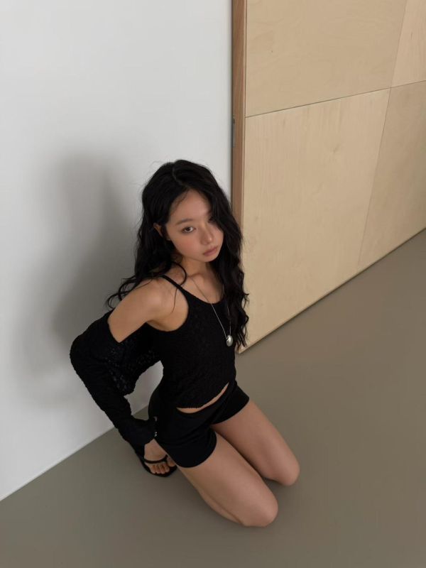 蕾絲薄外套+蕾絲小背心Set 