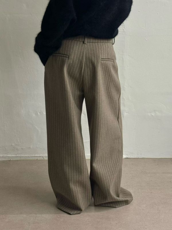 內刷毛西裝長褲 