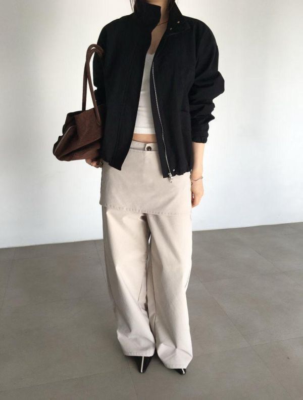 時髦立領挺版夾克外套 