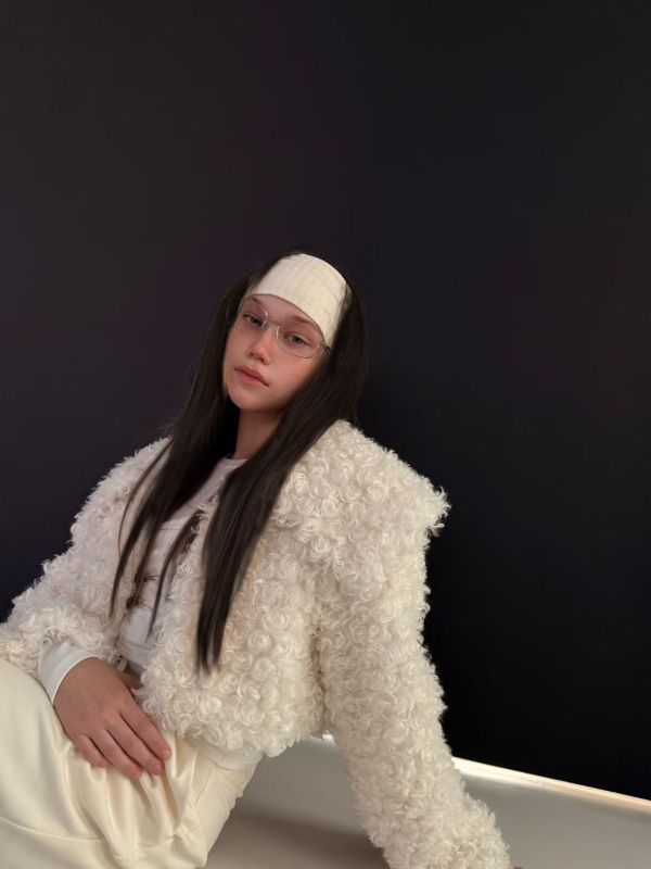 泰迪毛毛翻領外套 