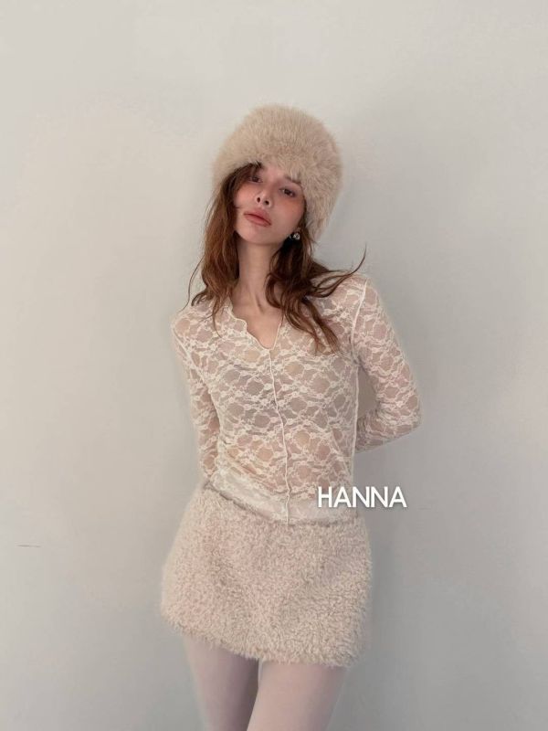 QQ羔羊毛傘狀褲裙 