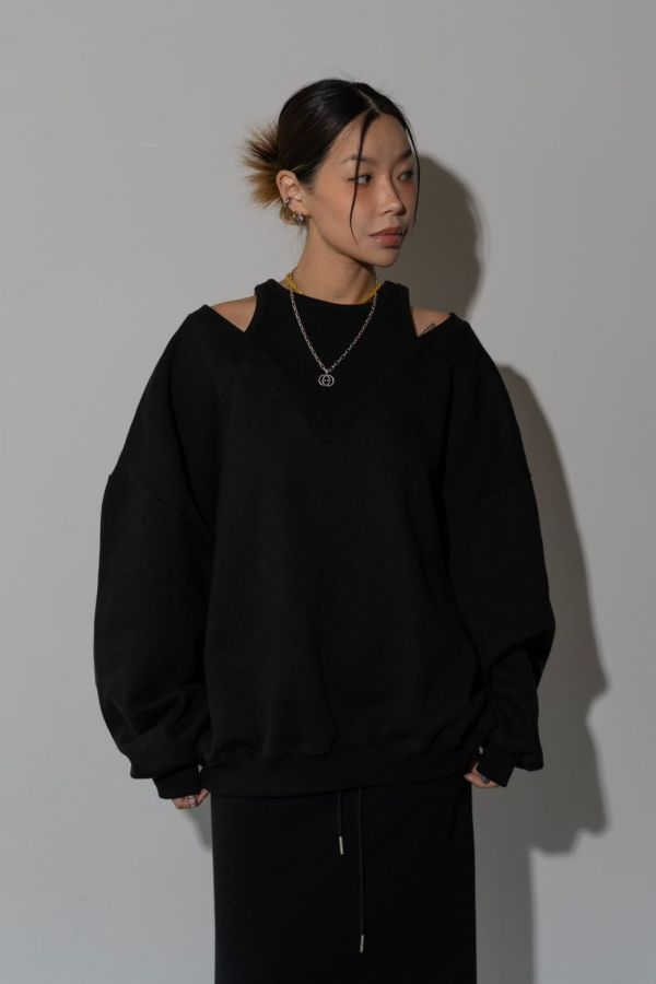 假兩件休閒上衣 