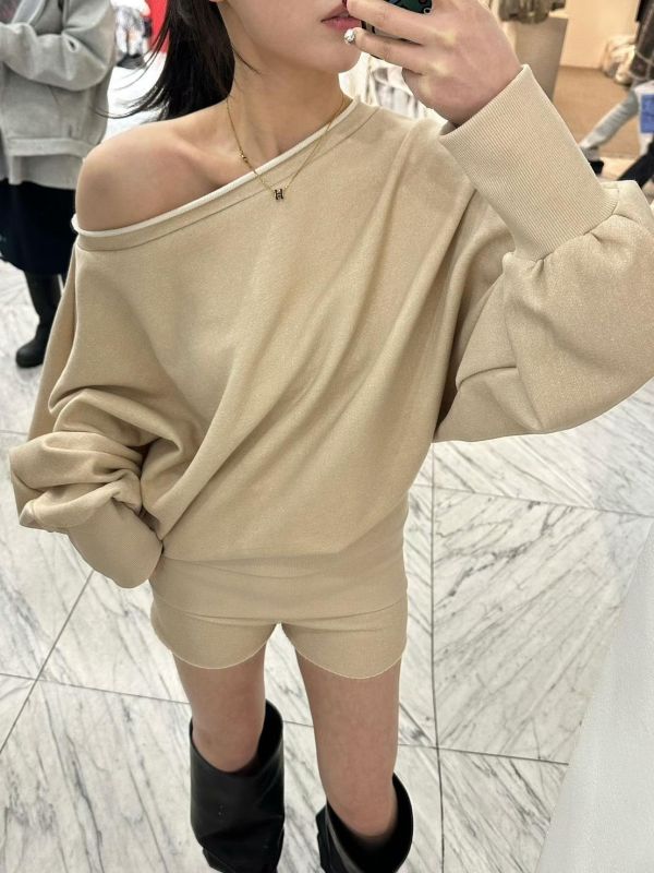 水洗斜肩衣+短褲SET 