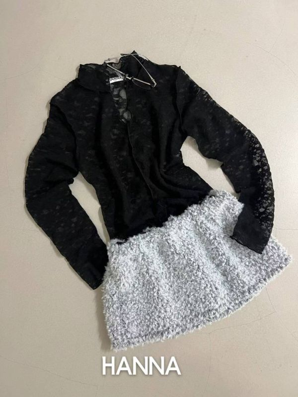 QQ羔羊毛傘狀褲裙 