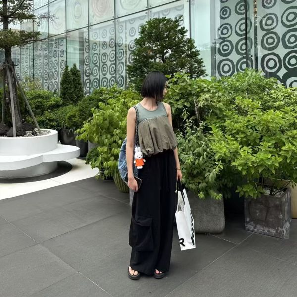 澎澎下擺棉感背心 