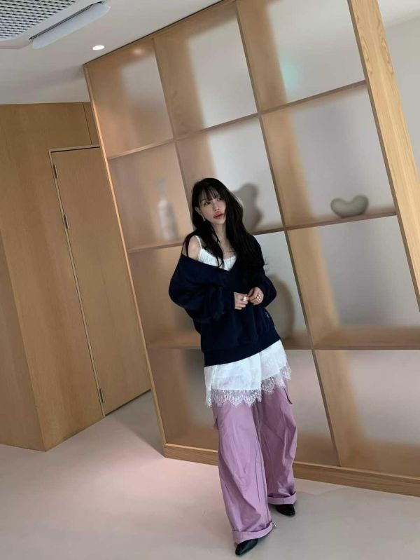 蕾絲花邊吊帶背心洋裝 