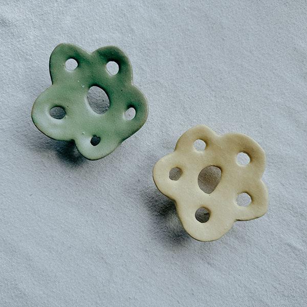 旅人之森花形皂盤 