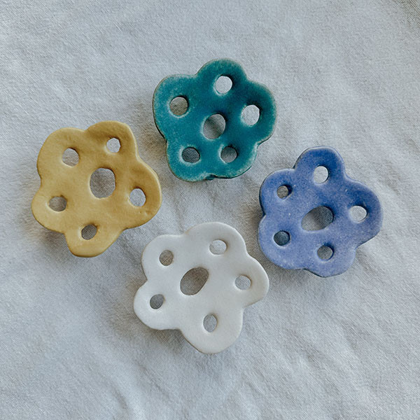 旅人之森花形皂盤 