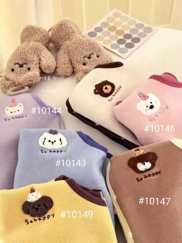 韓系雙面奧絨保暖背心-熊熊 