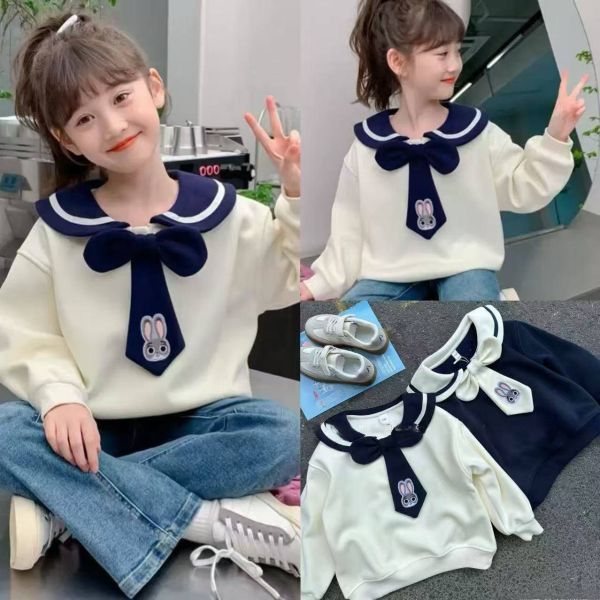 <<110-150>>海軍藍兔領加絨上衣(2色) 