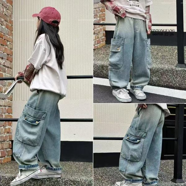 <<100-120>>潮流大口袋造型牛仔褲 
