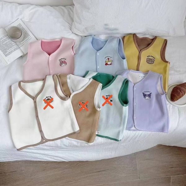 韓系雙面奧絨保暖背心 