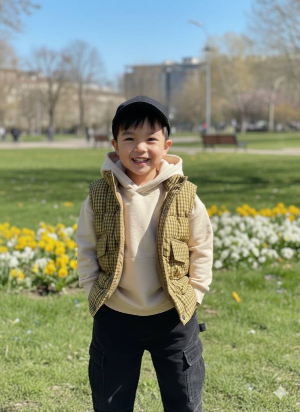 <<80-120>>潮酷輕量防風羽絨背心 