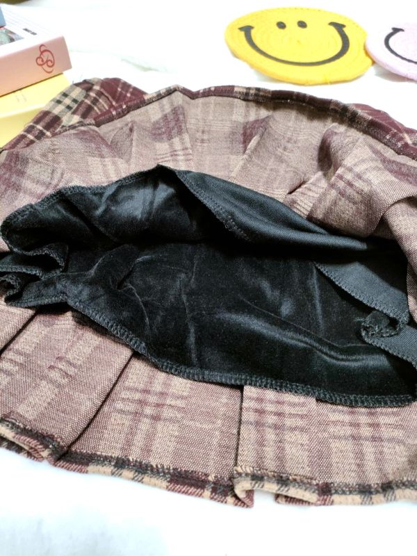 <<135-160>>青澀愛戀學院風加絨百褶裙 