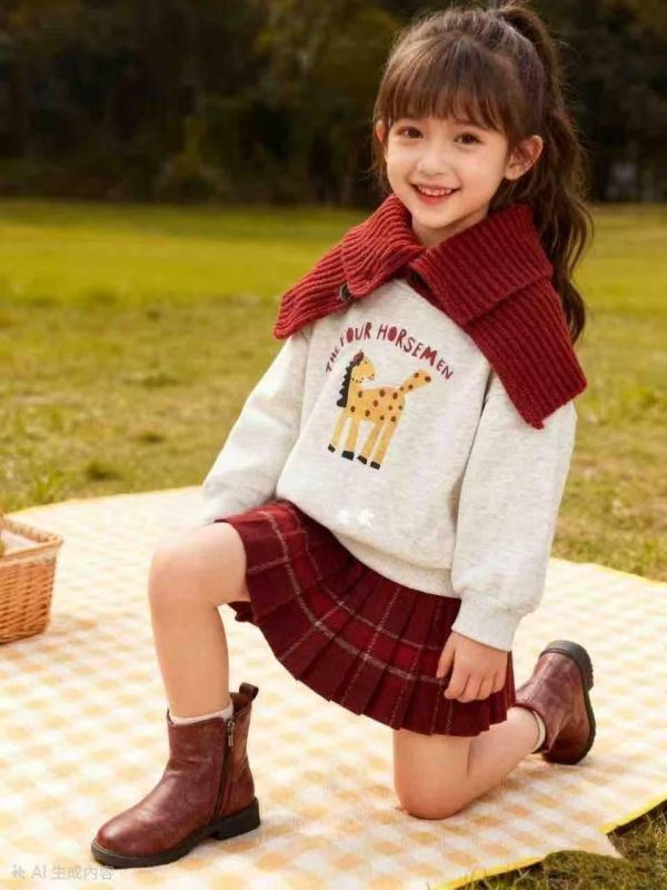 <<100-140>>俏皮長頸鹿三件式套裝 