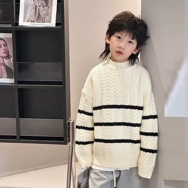 <<130-170>>潮流小型男針織加厚毛衣 