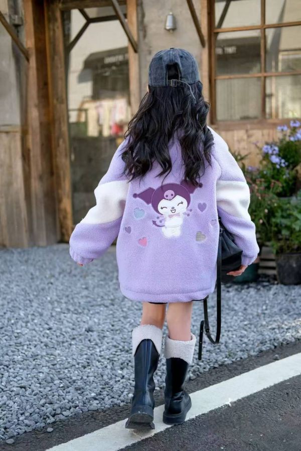 <<120-160>>酷洛米夢遊星河毛毛外套 