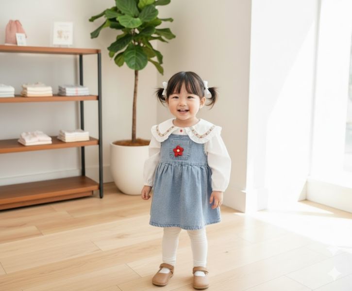 <<90-130>>童夢心語牛仔套裝 