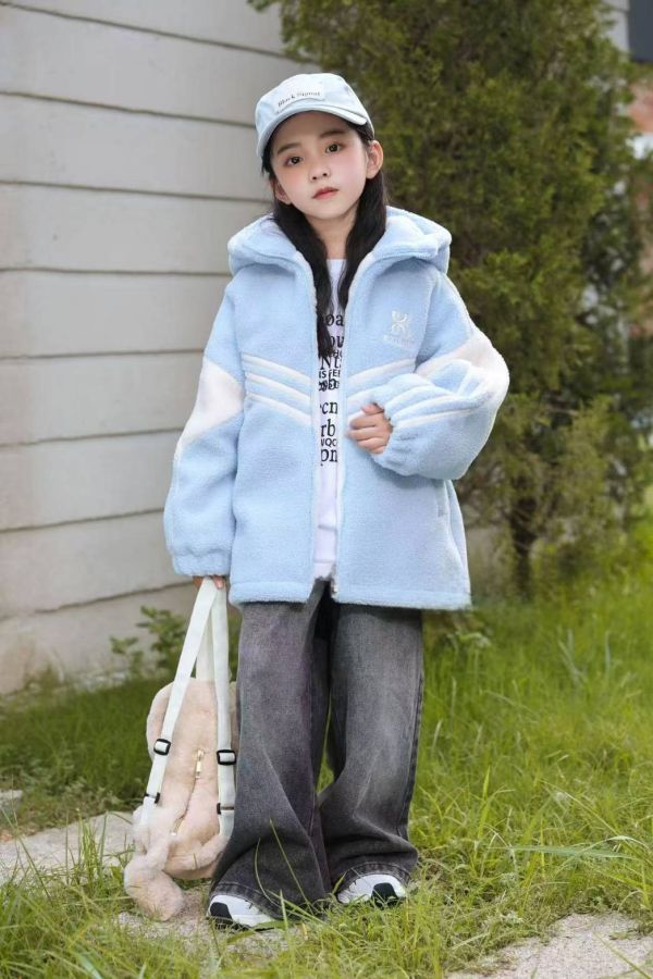 <<120-160>>藍星雲海保暖絨外套 