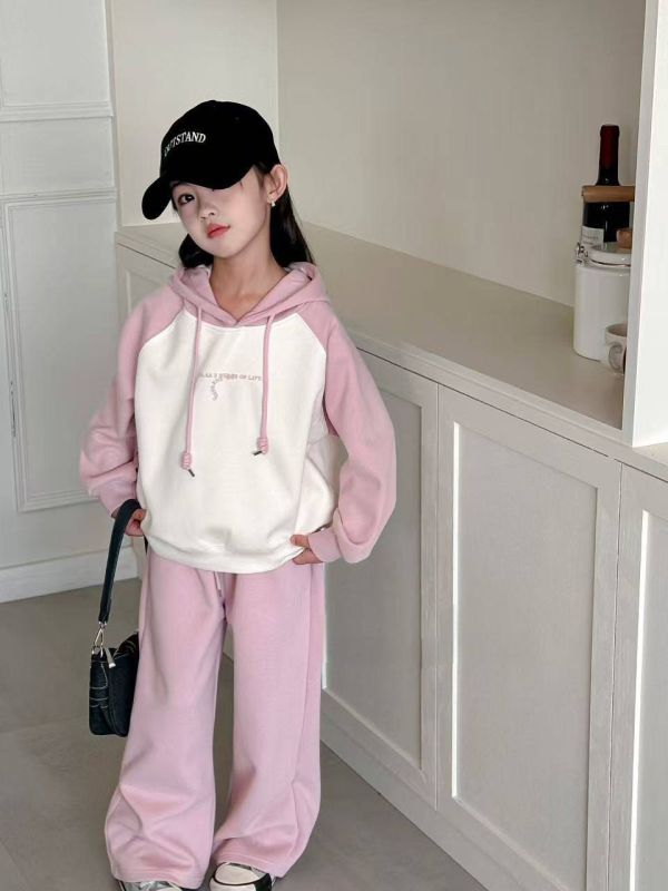 <<100-140>>棉霜粉甜休閒套裝 