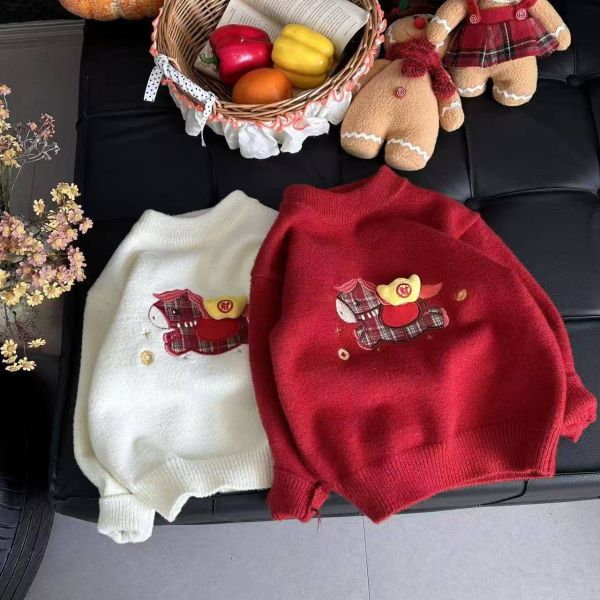 <<110-150>>星星相伴飛翔小馬毛衣(2色) 