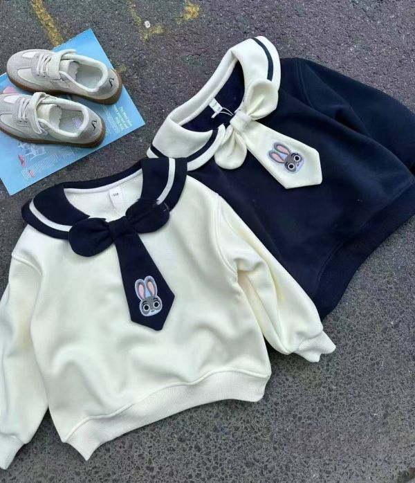 <<110-150>>海軍藍兔領加絨上衣(2色) 