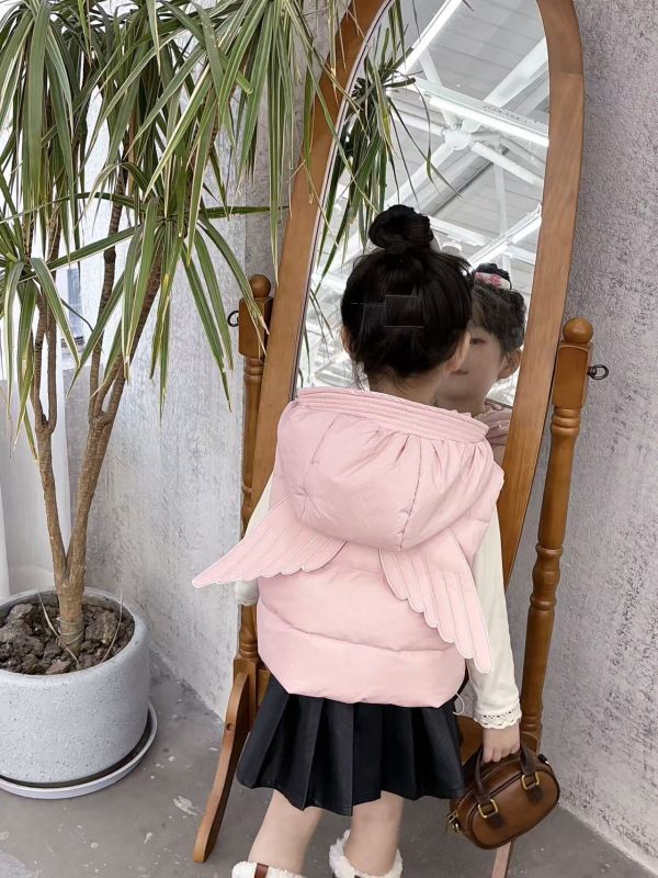 <<90-130>>小天使輕量防風羽絨背心(2色) 