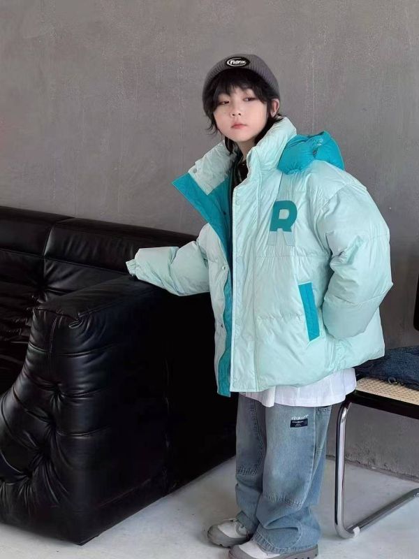 <<120-160>>小文青學院風羽絨外套(2色) 