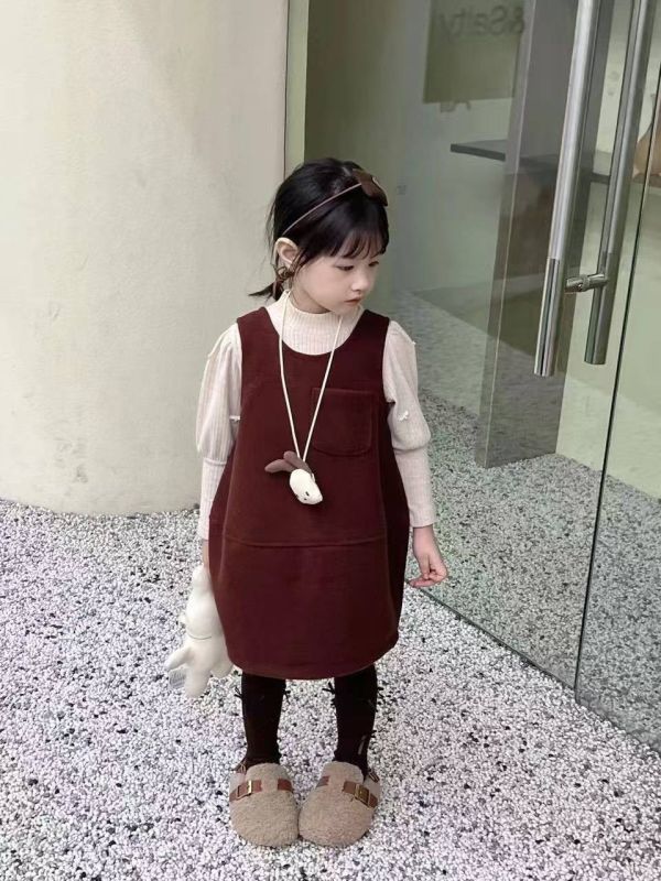 <<90-130>>暖冬簡約風毛呢套裝(2色) 