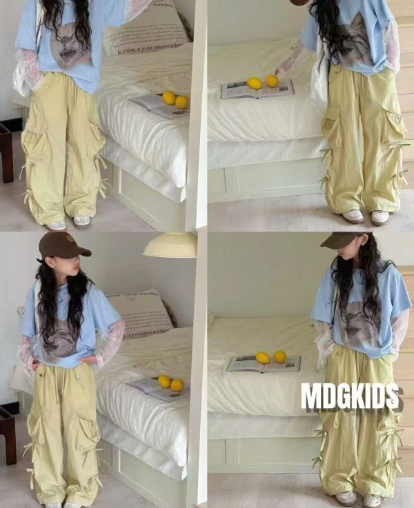 <<140-160>>夢幻色系工裝褲(3色) 