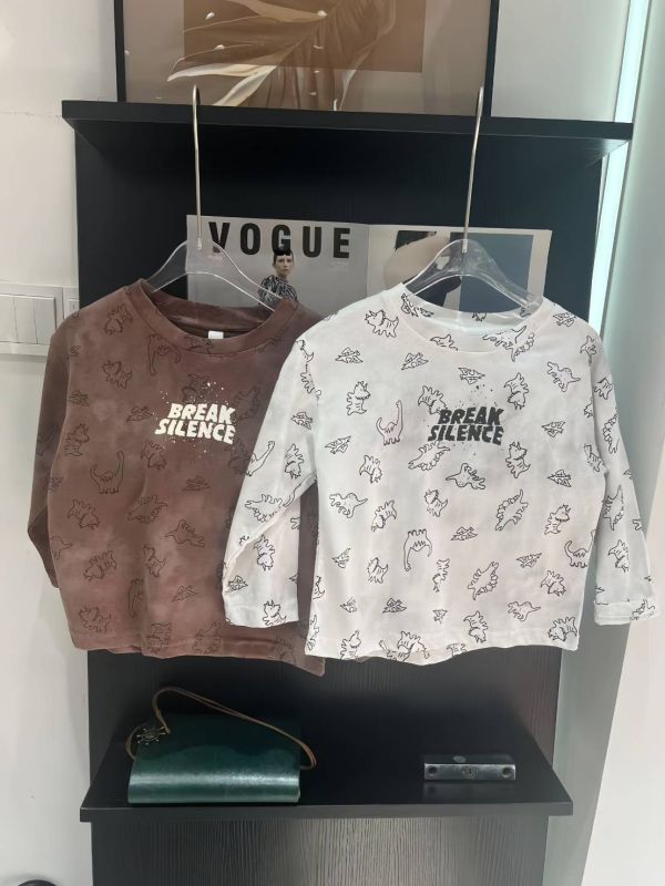 <<100-140>>卡通趣味拼接上衣(2色) 