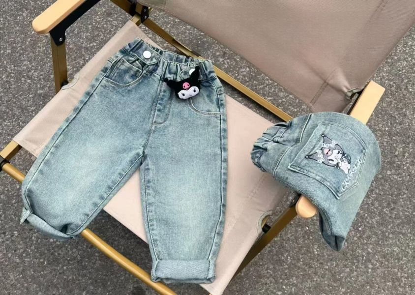 <<90-130>>萌系庫洛米牛仔褲(不含掛件) 