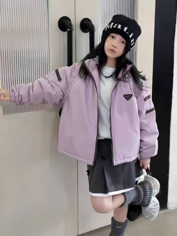 <<130-170>>迷霧紫星鋪棉外套 