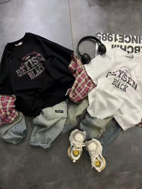 <<110-150>>潮童雙層街頭風上衣(2色) 