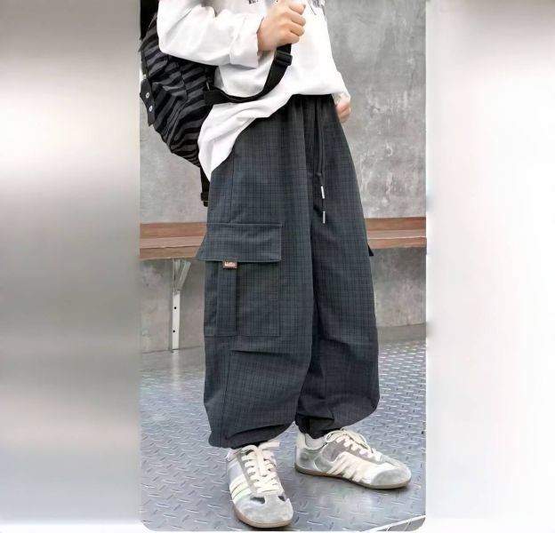 <<115-135>>慵懶街拍風暗格哈倫褲 