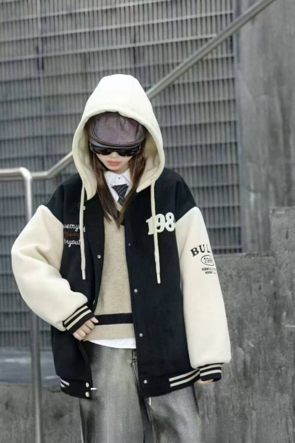 <<140-170>>校園風復古學院風外套 