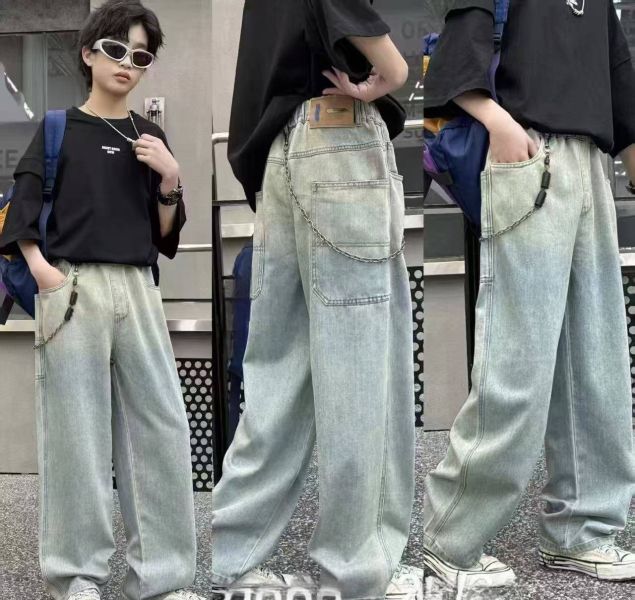 <<140-160>>鬆弛時光牛仔褲 